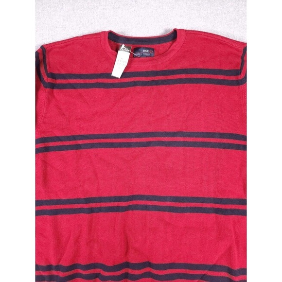 Vintage Buckle BKE Sweater Mens Small S Long Sleeve Sweatshirt Striped Y2K NWT - Picture 2 of 12